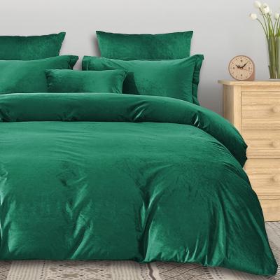 Premium Luxury Velvet King Size Bed Sheet & Pillow Covers