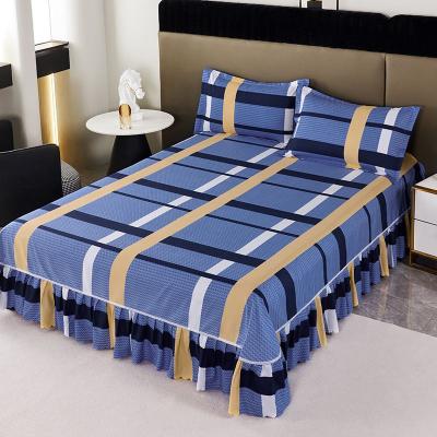 Four Seasons Thickened Bed Skirt 3-Piece Set – Korean Princess Style