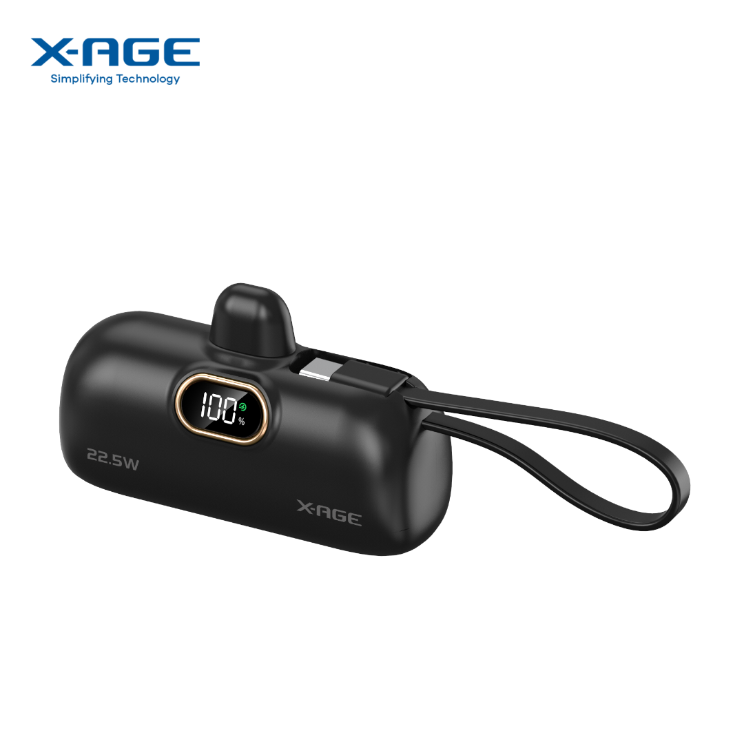 X-AGE ConvE Capsule 5000mAh Powerbank – 22.5W Fast Charging 1