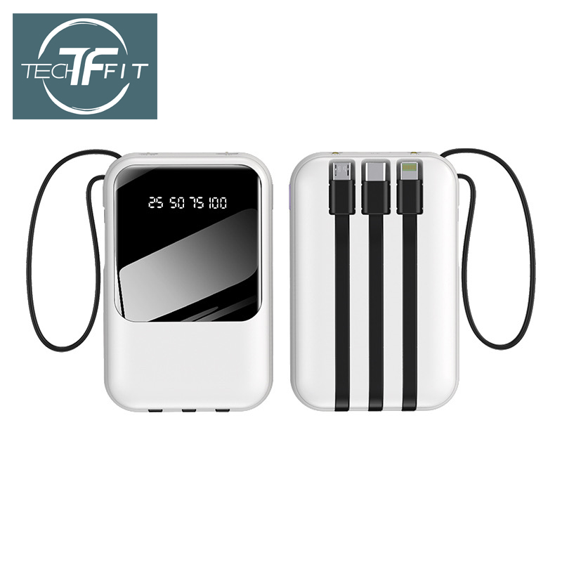 TECHFIT P106 10,000mAh Powerbank – Dual Input, Digital Display 0