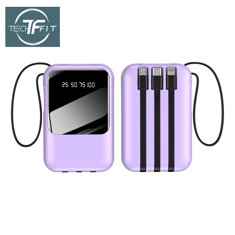 TECHFIT P106 10,000mAh Powerbank – Dual Input, Digital Display 3