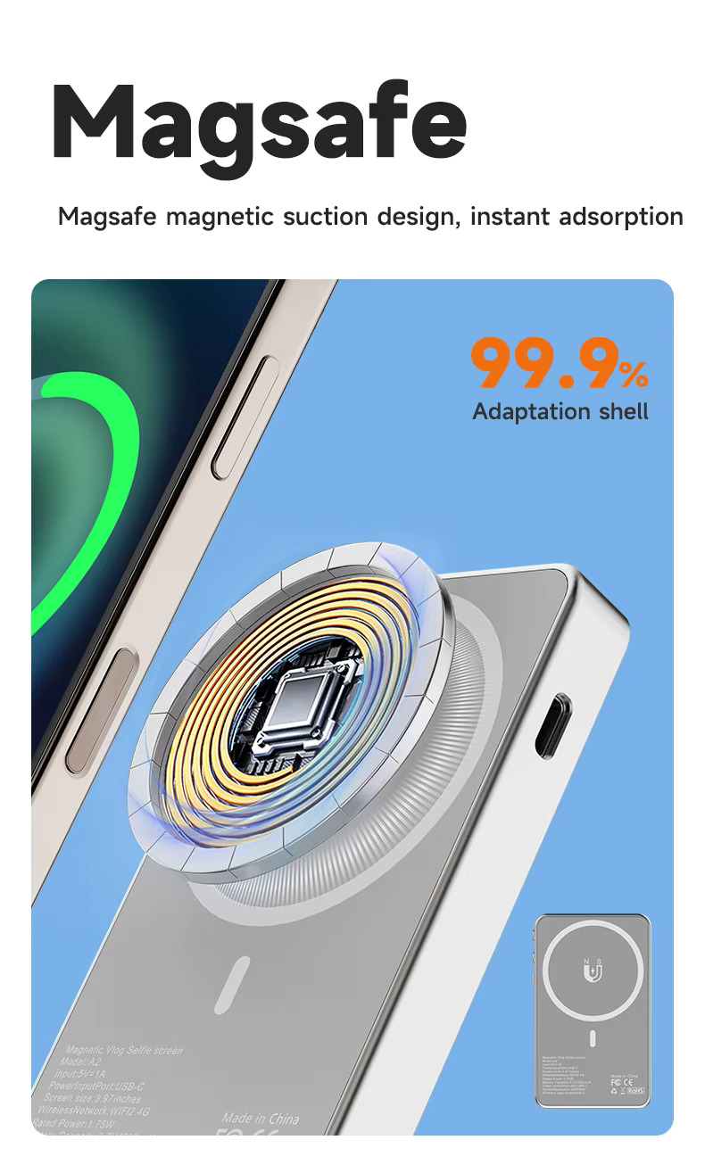 A2 Wireless Real-time Magnetic Phone Monitor Screen 4